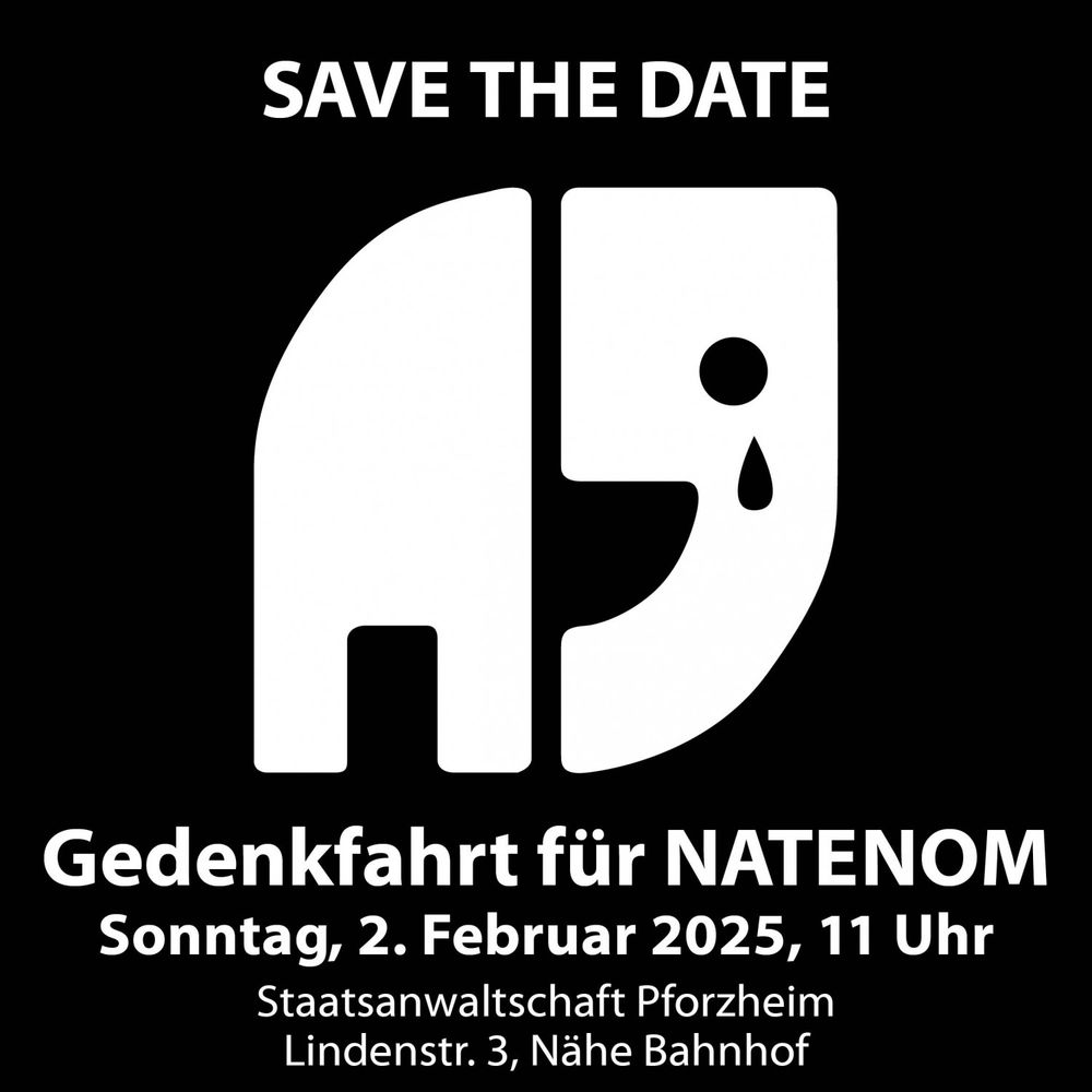 Gedenkfahrt Sonntag 02.02.2025 11:00
Staatsanwaltschaft Pforzheim