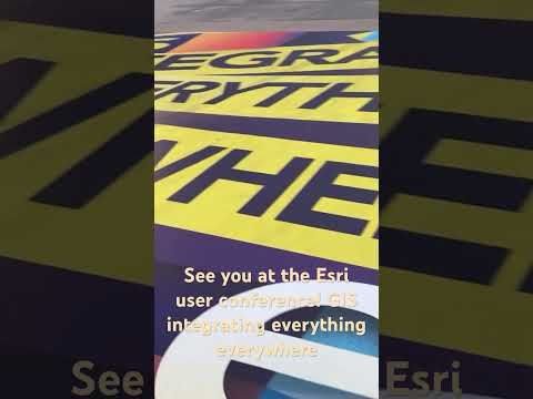 GIS integrating everything everywhere at the Esri user conference this week!