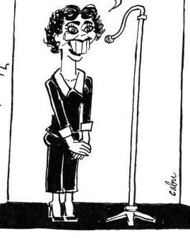 Caricature de Rachida Dati dessinée par Cabu 