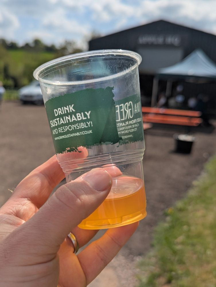 Small glass of cider