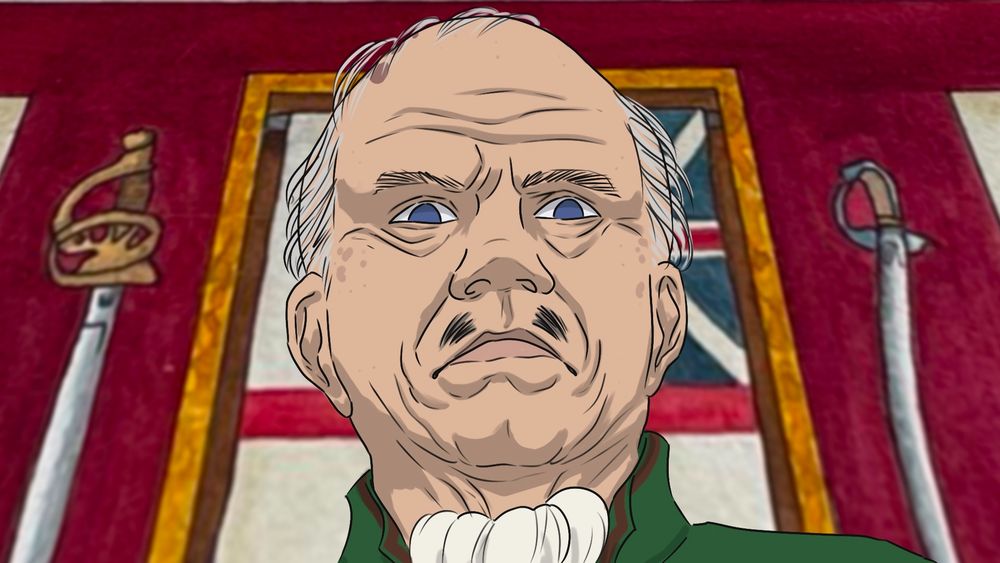 A drawing of Lord Badminton