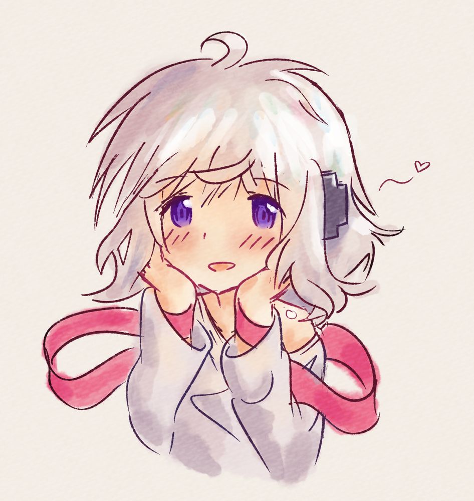 Kagari-chan from Rewrite very cute very nice big smile