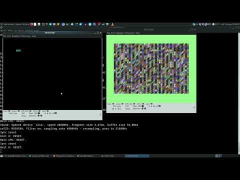 VICE emulando Commodore 128 a 80 columnas (CP/M Gorilla.BAS)