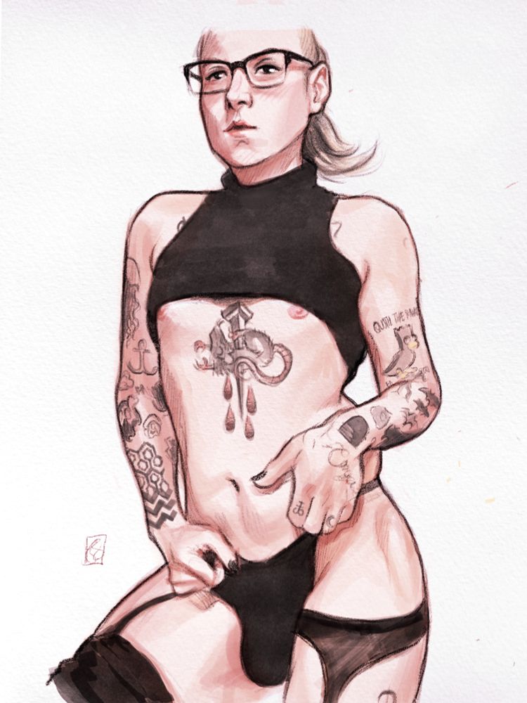 a portrait of me by @ohhdarling.bsky.social