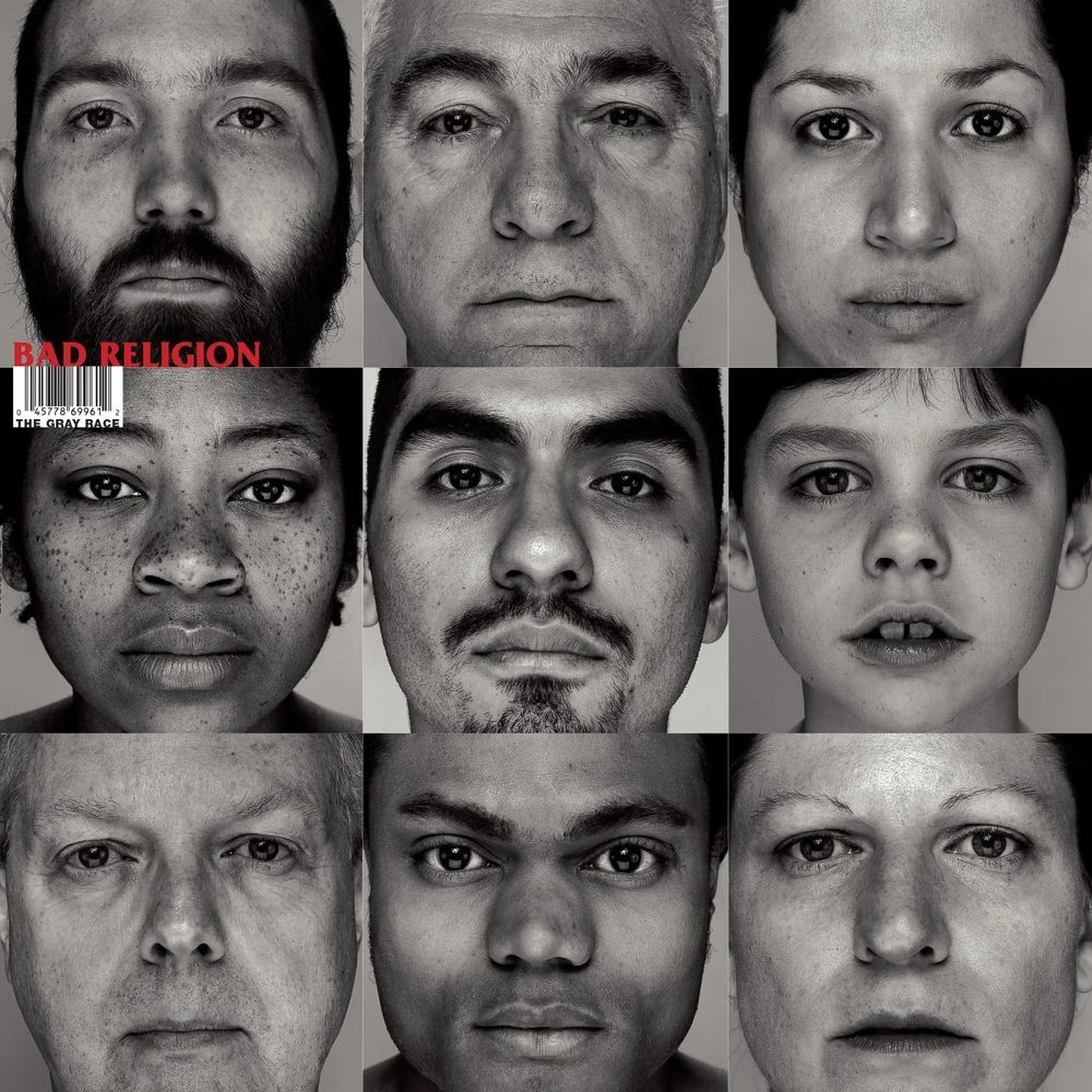 Portada del disco "The gray race" de la banda Bad Religion.