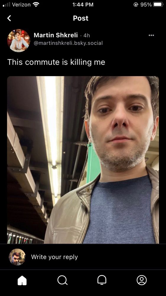 Martin shkreli waiting for a train or something