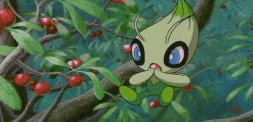 a cartoon character is sitting in a tree eating cherries .