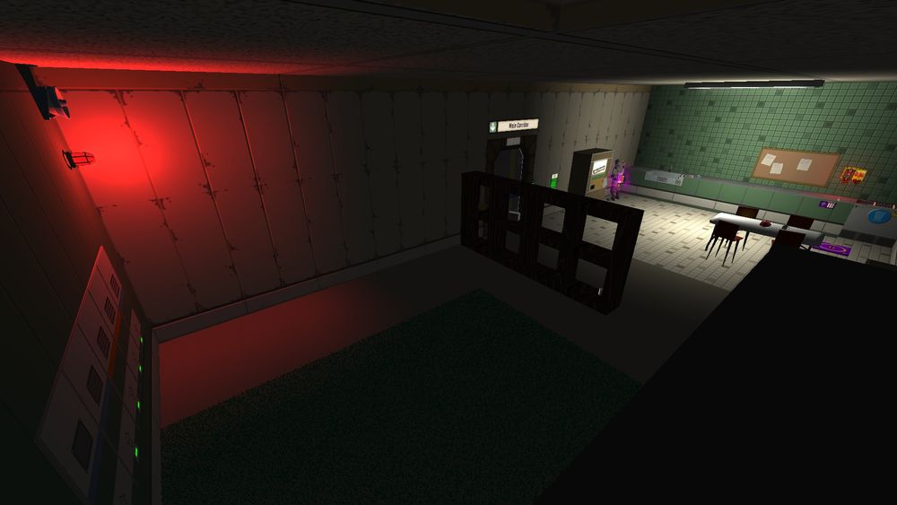 The dimly lit Crew Quarters aboard the CSS Cucumber.