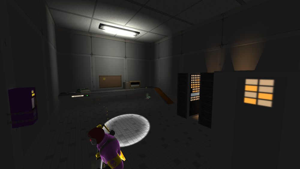 Computers blink and beep in the corner of this lab.