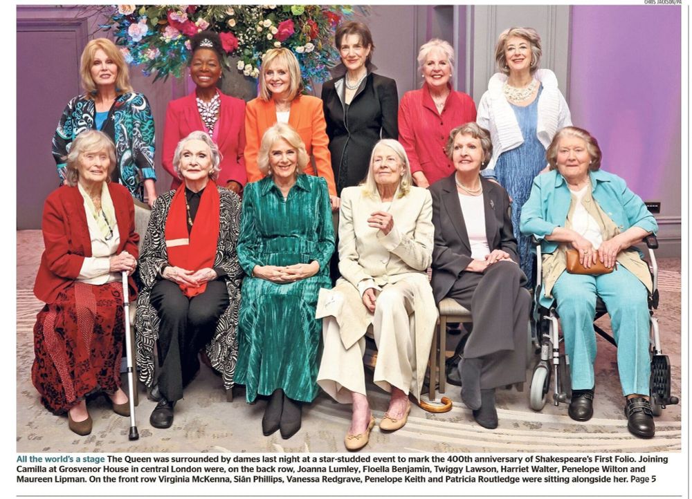 Camilla with renowned British actresses