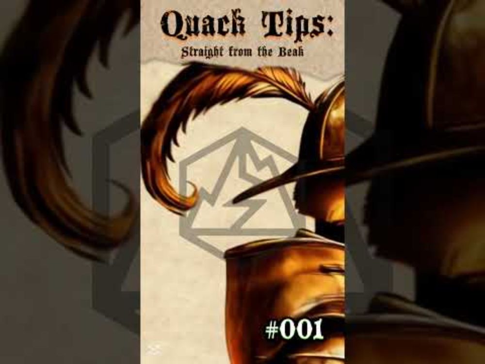 Quack Tips: Straight from the Beak - 001