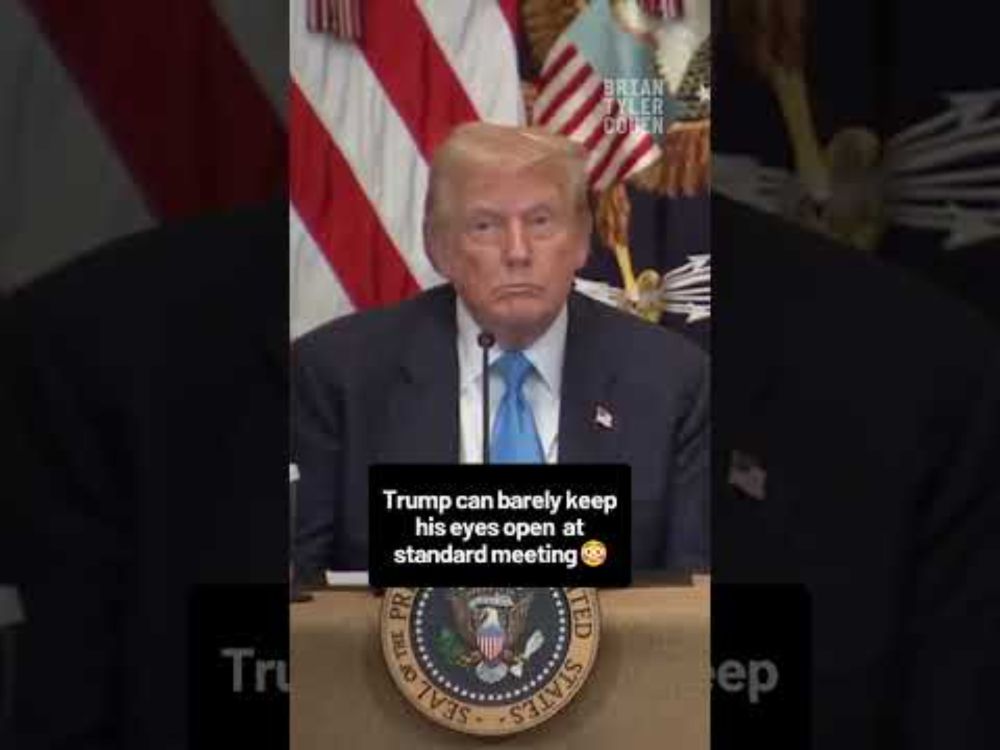 Trump appears to FALL ASLEEP at meeting