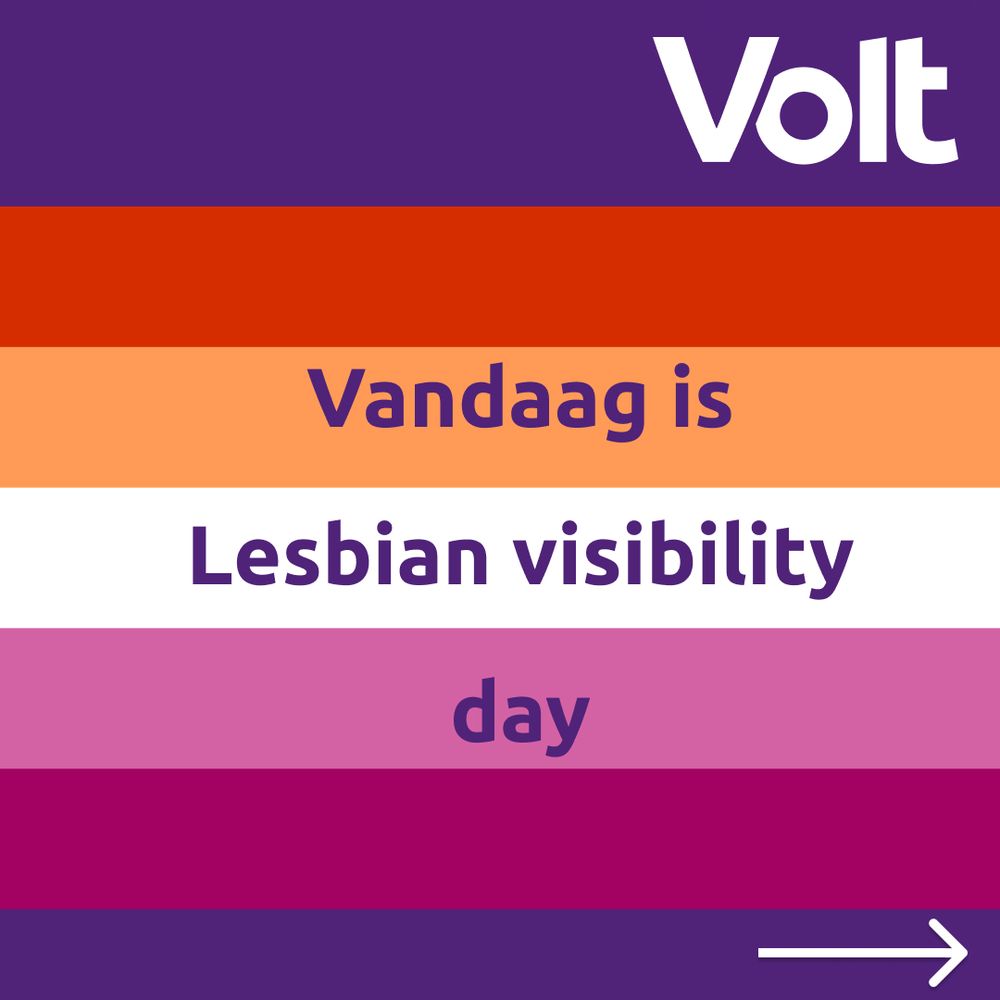 Vandaag is Lesbian visibility day.