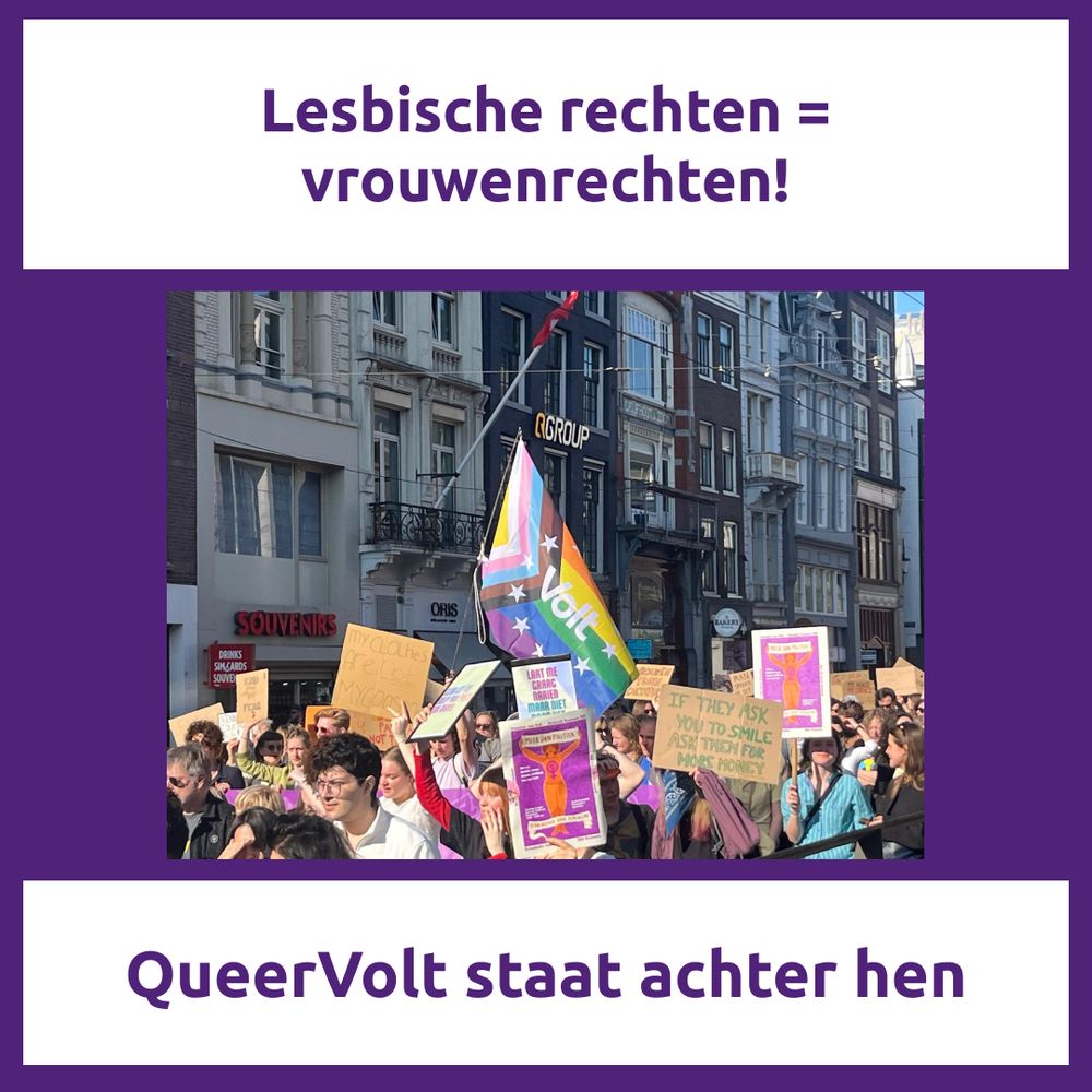 Lesbische rechten = vrouwenrechten!

QueerVolt staat achter hen.