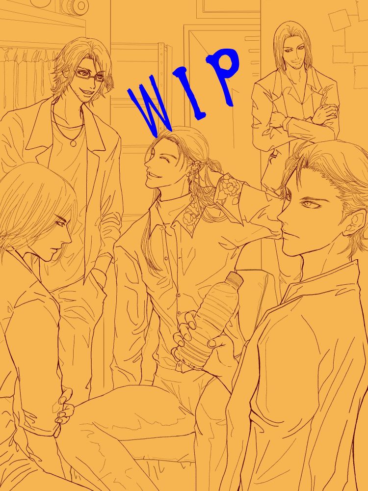 デデンとキースが真ん中で失礼します！デカイから座らせないと画面に収まらないんデース(笑)