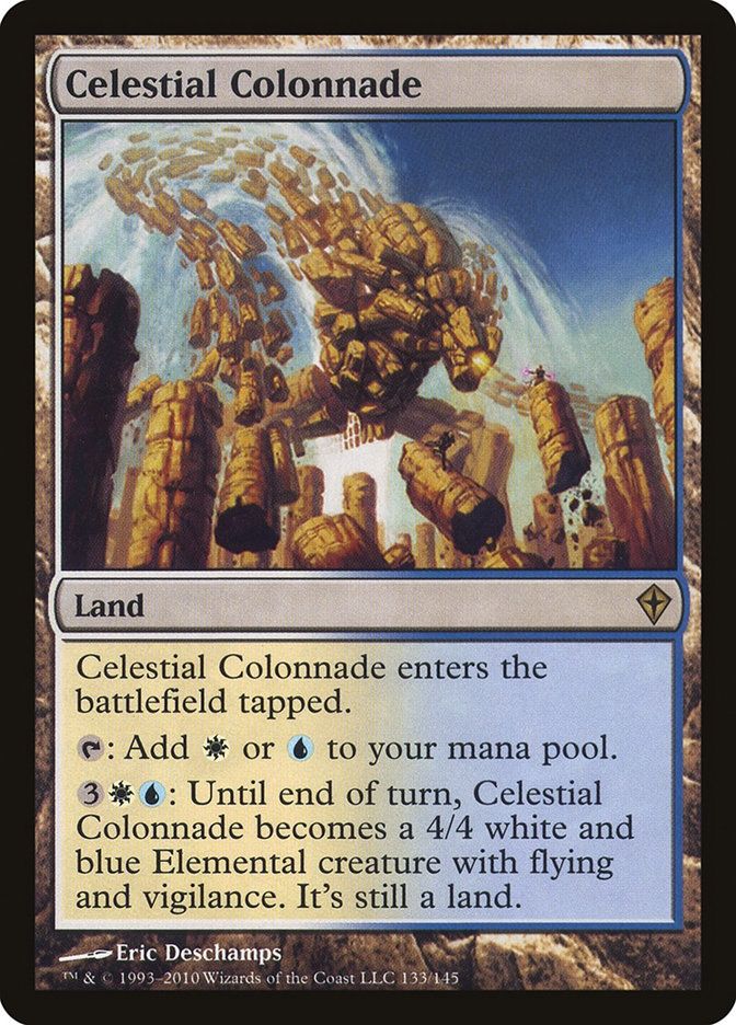 The Magic the gathering card Celestial Colonnade
