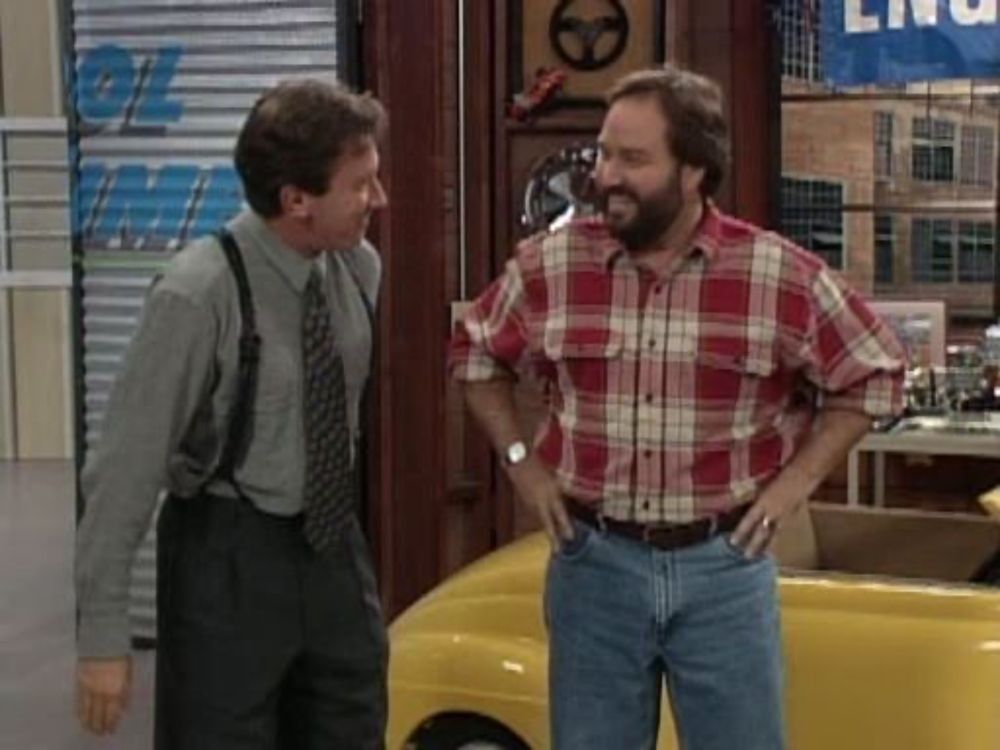 At Sea is the first episode of the sixth season. It first aired on ABC in the United States on September 17, 1996. Jill finds Brad making out with his girlfriend in his room. When Jill asks Tim to have a man-to-man talk with Brad, Tim is a little reluctant to do it. Not because he doesn't feel Brad needs it, but because it's something he's never done before with a kid. Tool Time goes to sea in another on-location shoot, with Tim, Al and Heidi boarding the USS Constellation aircraft carrier...