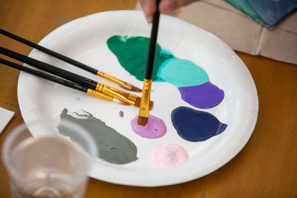 photo of paint palette