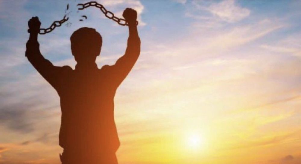 a person breaking free from handcuffs 