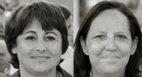 Montage de Martine Aubry et Ségolène Royal avec les visages inversés