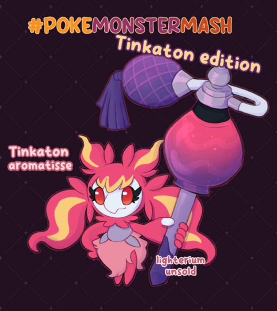 #Pokemonstermash adoptable 3: Aromatisse Tinkaton - Lighterium's Ko-fi Shop