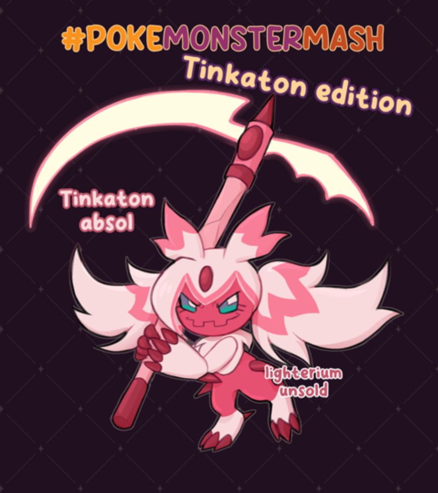 #Pokemonstermash adoptable 1: Absol Tinkaton - Lighterium's Ko-fi Shop