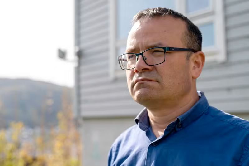 Abduweli Ayup à Bergen, en Norvège, le 8 mai 2022. PAUL JOHANNESSEN / AP
