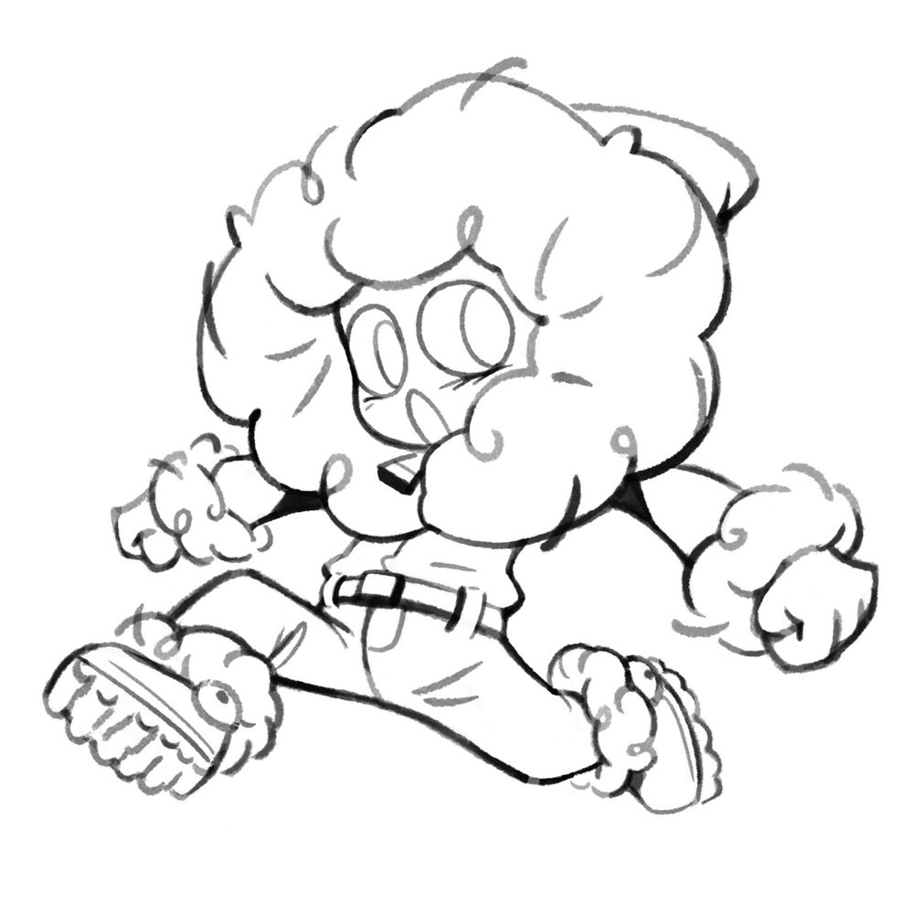 Sketch of ice man from megaman