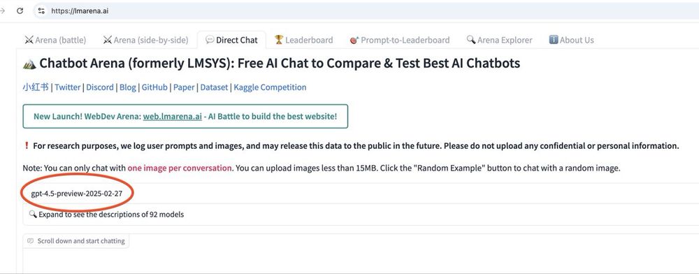 GPT4.5 preview on lmarena.ai