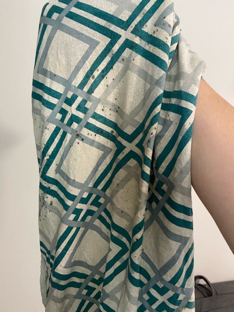 Roupa de cama embolorada