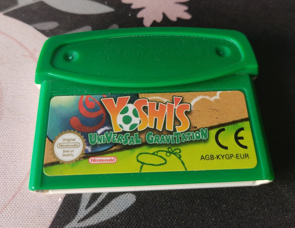 Yoshi's Universal Gravitation cartridge.