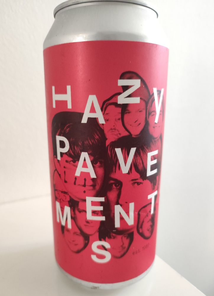 A can of Hazy Pavements pale ale by Silver Rocket brewery, Sussex 