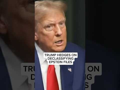 Trump hedges on declassifying Epstein files