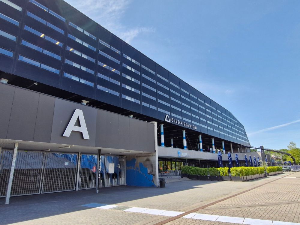 Image description: The outside of the Elena Stadium of Malmö FF
