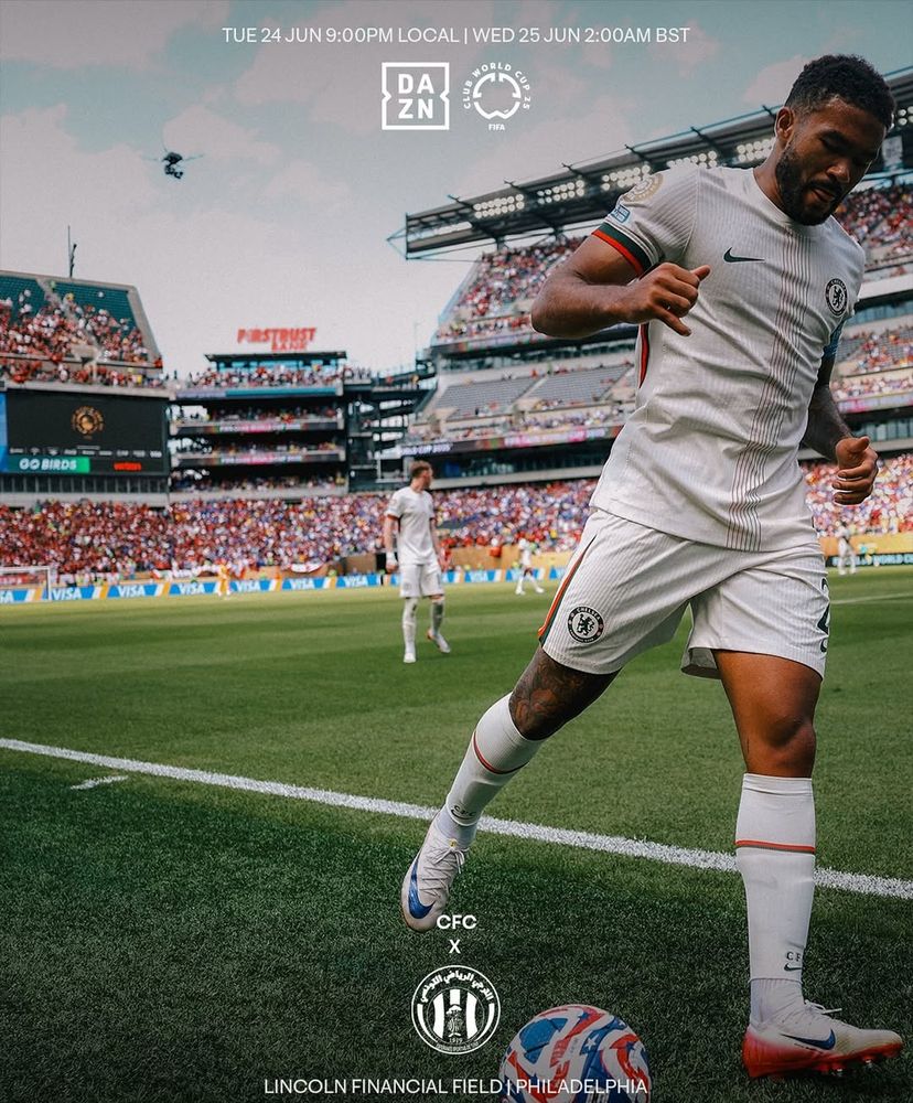 Image description: An image of Reece James inside Lincoln Financial Field stadium.