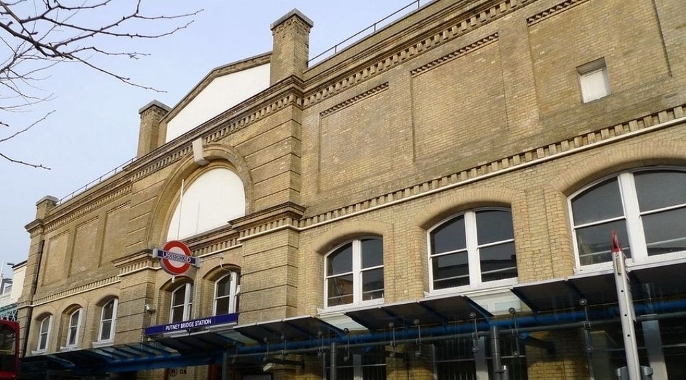 Image description: The front of Putney Bridge London Underground station.