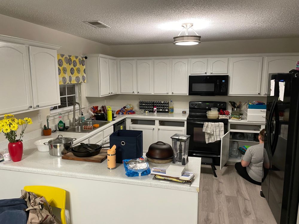 Kitchen (mostly) before remodel - view from breakfast nook