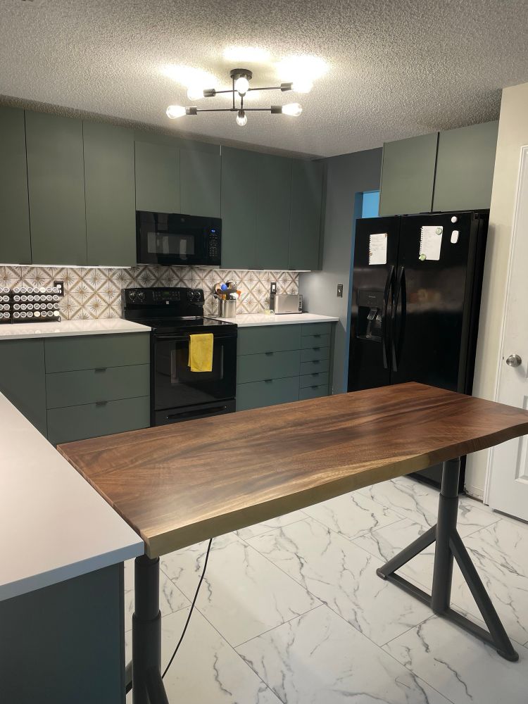 Kitchen from breakfast nook post remodel