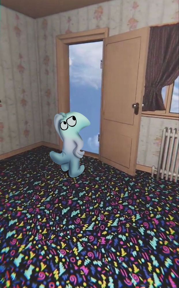 Eek is very confused. He’s traveling through the famous sites of the liminal and might be a little lost 