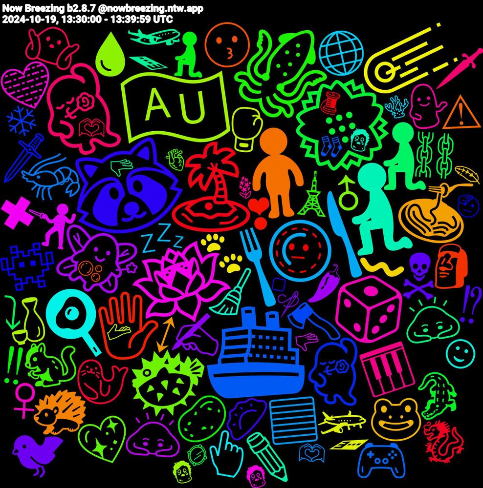 Emoji Cloud; its emojis (sorted by weighted frequency, descending):  💮, 🏝️, 🚢, 🇦🇺, 🪷, 🧎, 🧍‍♂️, 🦝, 🦑, 🕺, 🍽️, ☄️, 🧚‍♀️, 🧎‍♀️, 🖐️, 💃, 🐡, 🎲, 🍳, 🍝, ☠, 🧎‍♂️, 🦭, 🦐, 🥊, 🤺, 🛫, 😗, 👾, 🐿️, 🎹, 🌐, 〰️, ✍, ⛓️, 🫥, 🪓, 🩸, 🩵, 🧹, 🦔, 🥟, 🥔, 🤷🏿‍♂️, 🟦, 🛬, 🙇🏻‍♀️, 🙇, 🗿, 🗡️, 💖, 💁‍♀️, 👆🏼, 🐸, 🐱, 🐦‍⬛, 🐊, 🐉, 🏻, 🎮, 🍻, 🍶, 🍓, 🍉, 🍄, 🍁, 🌸, 🃏, ✖, ✏️, ✋, ⚠, ▫️, ↕️, 🫵🏼, 🫰, 🫐, 🪼, 🪴, 🪫, 🪩, 🩶, 🧪, 🧡, 🦖, 🦌, 🦊, 🦈, 🥦, 🥚, 🥃, 🥁, 🟫, 🟪, 🛡, 🛀, 🚬, 🙉, 🙇‍♀️, 🙆‍♀️, 🙅, 😼, 😳, 🗼, 🗡, 🔷, 🔰, 🔪, 🔍, 📿, 📞, 💫, 💪, 💤, 💕, 💌, 💃🏻, 👩‍❤️‍💋‍👩, 👓, 👊, 👈, 👅, 🐾, 🐷, 🐴, 🐳, 🐲, 🐰, 🐯, 🐧, 🐟, 🐙, 🐈, 🏠, 🏍️, 🏃🏾‍♂️, 🏂, 🏀, 🎺, 🎭, 🎨, 🎣, 🎞️, 🎙️, 🎃, 🎂, 🍼, 🍷, 🍵, 🍰, 🍡, 🍛, 🍕, 🍎, 🍂, 🌶, 🌪️, 🌟, 🌊, 🌅, 🇵🇸, 🇵🇭, 🇨🇦, ⭕, ⤵, ❣, ❄️, ❄, ✨, ✌, ⚔️, ♨, ♦️, ♂, ♀️, ♀, ☺, ☑️, ↕, ⁉, ‼️, ‼, 🫶🏻, 🫶, 🫴, 🫳🏻, 🫳, 🫧, 🫡, 🫀, 🪻, 🪸, 🪶, 🪡, 🪞, 🧵, 🧦, 🧟‍♂️, 🧟‍♀️, 🧟