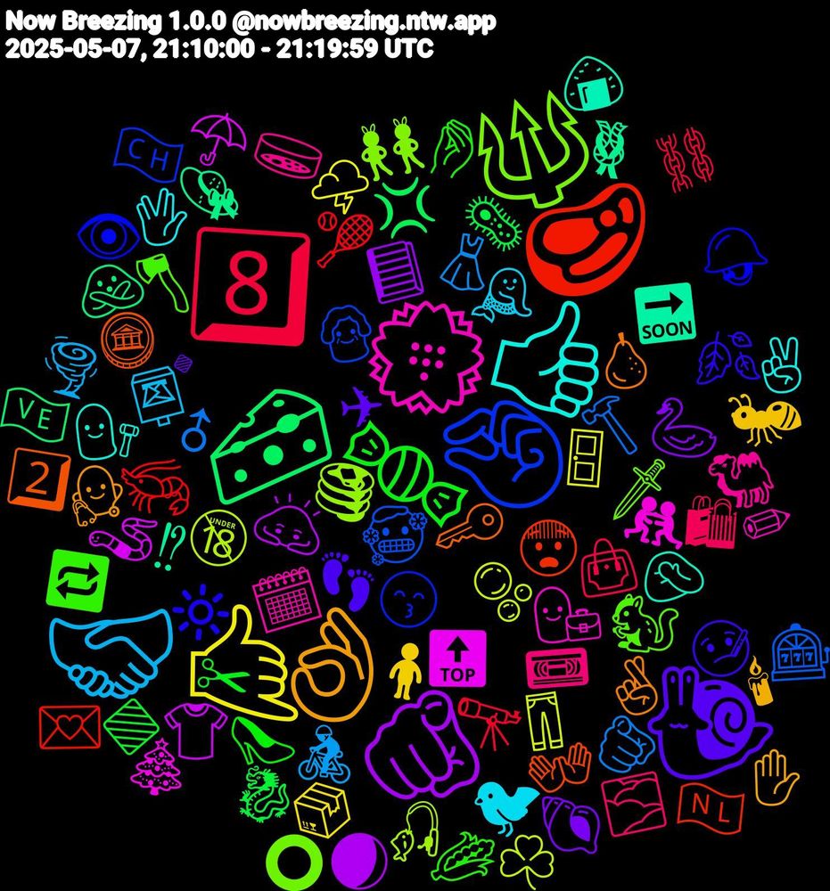 Emoji Cloud; its emojis (sorted by weighted frequency, descending):  🤝🏾, 🤙🏻, 🫵🏻, 🧀, 🥩, 🤏🏻, 🔱, 💮, 👍🏽, 👌🏾, 🐌, 🍬, 8️⃣, 🫵, 🫧, 🪱, 🪢, 🪙, 🪖, 🪓, 🧫, 🧜‍♀️, 🧍🏻‍♀️, 🦢, 🦠, 🦐, 🥶, 🥞, 🤼‍♂️, 🤦🏾‍♂️, 🤞🏽, 🤒, 🤌🏼, 🛍, 🚴‍♂️, 🚪, 🙇🏻‍♀️, 🙅, 😨, 😙, 🗡️, 🗓️, 🖖🏻, 🕯, 🔹, 🔷, 🔭, 🔨, 🔞, 🔝, 🔜, 🔑, 🔆, 🔁, 📼, 📮, 📦, 📘, 💢, 💌, 👵, 👯‍♀️, 👩‍💼, 👩‍⚖️, 👩‍⚕️, 👣, 👠, 👜, 👗, 👖, 👕, 👒, 👐, 👁️, 🐿️, 🐫, 🐦‍⬛, 🐜, 🐚, 🐉, 🎾, 🎰, 🎣, 🎄, 🍙, 🍐, 🍂, 🌽, 🌫️, 🌪️, 🌩️, 🌒, 🇻🇪, 🇳🇱, 🇨🇭, ⭕, ✏, ✌🏻, ✋, ✈, ✂, ⛓️, ♂, ☘️, ☂️, ⁉, 2️⃣