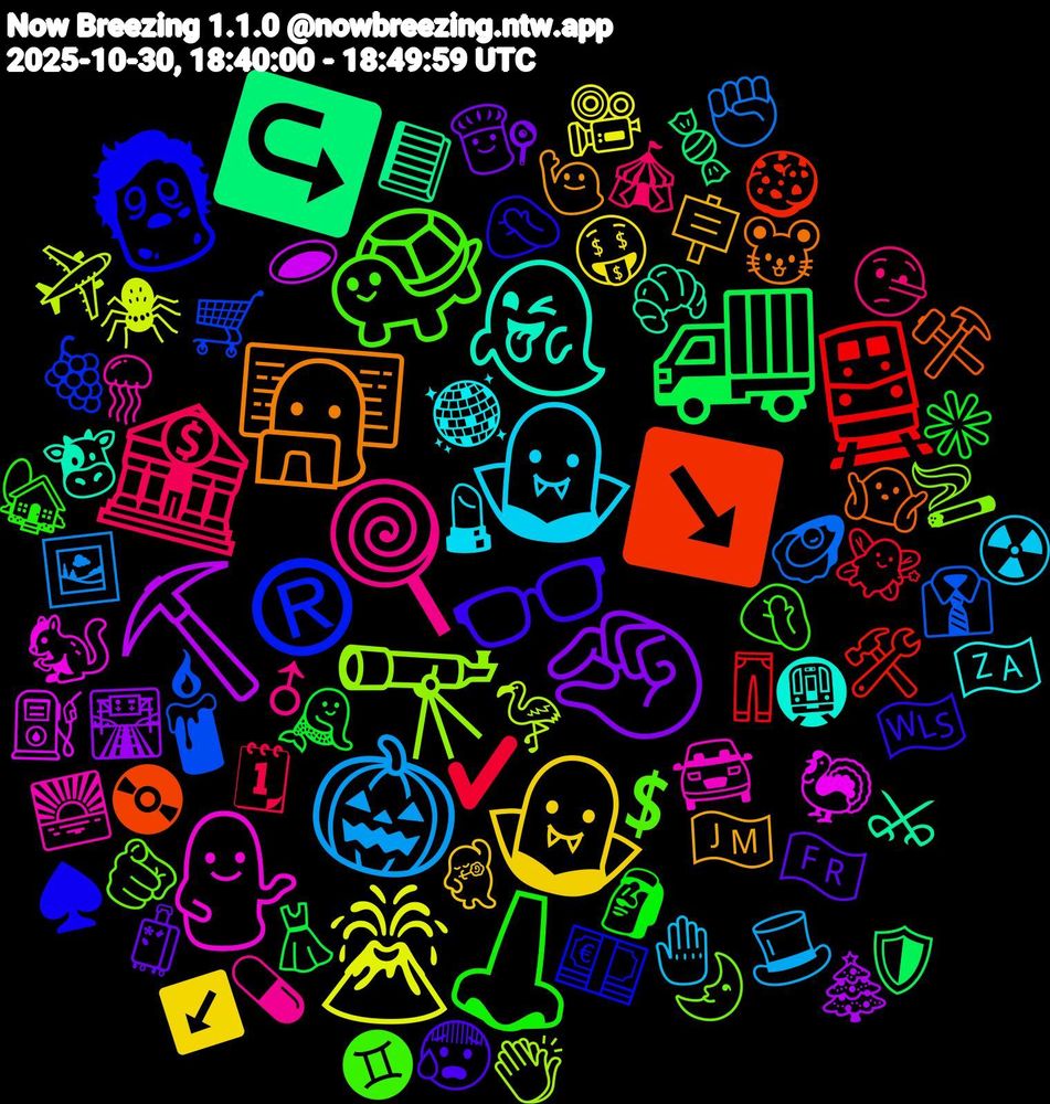 Emoji Cloud; its emojis (sorted by weighted frequency, descending):  🧟‍♂️, 🐢, 🍭, 🧛‍♂️, 🧛, 🤏🏻, 🚚, 🚆, 🕯, 🔭, 💁🏻‍♀️, 👻, 👩‍💻, 👓, 👃, 🏦, 🎃, 🌋, ⛏️, ↪️, ↘️, ®, 🫵🏻, 🪼, 🪩, 🪧, 🧳, 🧜‍♂️, 🧚‍♂️, 🦪, 🦩, 🦃, 🥐, 🤷🏽, 🤦🏾‍♂️, 🤦‍♂️, 🤥, 🤚, 🤑, 🛣️, 🛡️, 🛠️, 🛒, 🚬, 🚘, 🚇, 🙋, 😰, 🗿, 🗓, 🖼️, 🕷️, 🕳️, 📘, 📀, 💶, 💲, 💊, 💄, 💃🏻, 👨‍🍳, 👗, 👖, 👔, 👏🏾, 🐿️, 🐮, 🐭, 🏴󠁧󠁢󠁷󠁬󠁳󠁿, 🏡, 🎪, 🎩, 🎥, 🎄, 🍬, 🍪, 🍇, 🌛, 🌅, 🇿🇦, 🇯🇲, 🇫🇷, ✳️, ✔️, ✊🏽, ✈️, ⛽, ⚔, ⚒️, ♠️, ♊, ♂, ☢️, ↙️