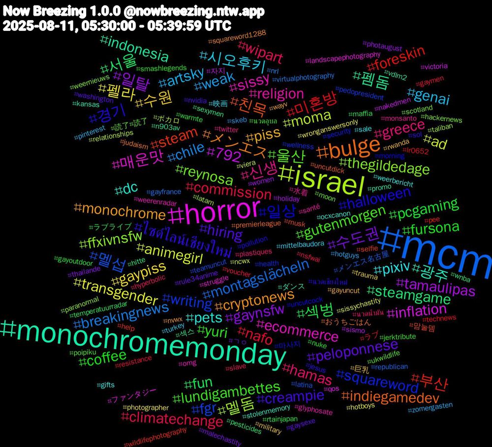Hashtag Cloud; its hashtagged words/phrases (sorted by weighted frequency, descending):  mcm, israel, horror, monochromemonday, bulge, 경기, lundigambettes, hamas, artsky, 펠라, 일탈, 서울, 부산, writing, thegildedage, sissy, pets, monochrome, hiring, fursona, commission, breakingnews, ad, 792, 펨돔, 친목, 일상, 울산, 신생, 시오후키, 수원, 수도권, 섹벙, 미혼방, 멜섭, 멜돔, 매운맛, 광주, メンエス, ไซด์ไลน์เชียงใหม่, yuri, wipart, weak, transgender, tamaulipas, steamgame, steam, squareword, reynosa, religion, pixiv, piss, peloponnese, pcgaming, nafo, montagslächeln, moma, inflation, indonesia, indiegamedev, halloween, gutenmorgen, greece, genai, gaypiss, gaynsfw, fun, foreskin, fgr, ffxivnsfw, ecommerce, dc, cryptonews, creampie, coffee, climatechange, chile, animegirl, 자지, 섹스, 맘눌뎀, 마사지, 読了#読了, 水着, 映画, 巨乳, ㄱㅇ, ラブライブ, ラブ, メンエス名古屋, ボカロ, ファンタジー, ダンス, おうちごはん, นวดเชียงใหม่, นวดอุบล, นวดน้ำมัน, zomergasten, wronganswersonly, women, wnba, wildlifephotography, wellness, weernieuws, weerenradar, weerbericht, wayv, washington, warmte, voucher, virtualphotography, viera, victoria, vdlm2, uncutdick, uncutcock, ukwildlife, twitter, turkey, trauma, thailande, temperatuurradar, technews, teamuncut, taliban, struggle, stolenmemory, squareword1288, sol, smashlegends, slave, skeb, sissychastity, sismo, sexymen, selfie, security, scotland, santé, sale, rwanda, rule34anime, rtainjapan, resistance, republican, relationships, qos, promo, premierleague, pollution, poipiku, plastiques, pinterest, photographer, photaugust, pesticides, pee, pedopresident, paranormal, omg, ocxcanon, nvwx, nvidia, nuke, nsfwai, nrl, ncwx, nakedmen, n903av, musk, morning, moon, monsanto, mittelbaudora, military, malechastity, maffia, lr0652, latina, latam, landscapephotography, kansas, judaism, jesus, jerktribute, hyperbolic, hotguys, hotboys, holiday, hitte, help, health, hackernews, glyphosate, gifts, gayuncut, gaysexe, gayoutdoor, gaymen, gayfrance