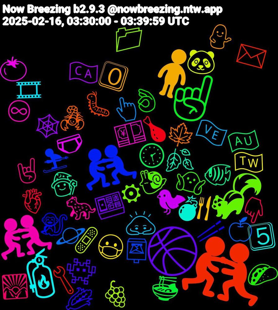 Emoji Cloud; its emojis (sorted by weighted frequency, descending):  🤼, 🤼‍♂️, 🦨, 🤼‍♀️, 🧯, 🧍, 🏀, ☝🏾, 🫀, 🪐, 🩹, 🩲, 🧙‍♀️, 🦂, 🥢, 🤷🏾‍♀️, 🤘🏼, 🙇🏻, 😷, 🕸️, 🕝, 🔧, 📮, 📁, 💴, 💣, 💁🏻‍♀️, 👾, 👌🏾, 👇🏾, 👆🏽, 🐼, 🐦‍⬛, 🐠, 🐛, 🐒, 🐌, 🐆, 🎞, 🍴, 🍱, 🍜, 🍗, 🍏, 🍇, 🍅, 🍂, 🍁, 🌽, 🌮, 🌄, 🇻🇪, 🇹🇼, 🇨🇦, 🇦🇺, ✉️, ⛷️, ⚙, ♾, 5⃣, 0⃣