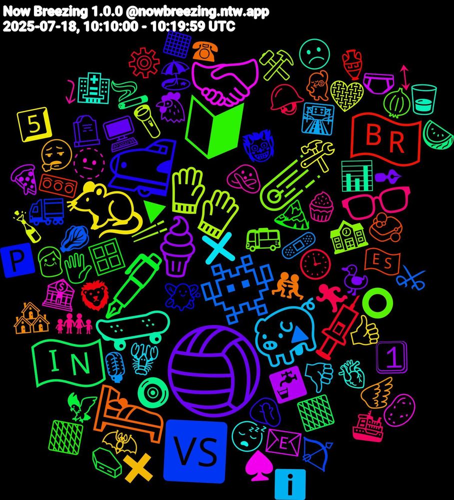 Emoji Cloud; its emojis (sorted by weighted frequency, descending):  🏐, 🖋️, 💉, 👾, 🧤, 🤝🏻, 🛹, 🛌, 🚅, 🔰, 👓, 🐖, 🐀, 🍦, 🇮🇳, 🇧🇷, 🆚, ☄️, 🫥, 🫀, 🪽, 🪦, 🪟, 🪖, 🩹, 🩶, 🩲, 🧿, 🧼, 🧚, 🧅, 🧁, 🦞, 🦇, 🦆, 🦅, 🦁, 🥬, 🥢, 🥔, 🥃, 🤼, 🤦🏻‍♀️, 🟧, 🛳️, 🛣️, 🛠️, 🚰, 🚬, 🚥, 🚛, 🚌, 🙅‍♀️, 😴, 😮‍💨, 🖥️, 🖐️, 🕒, 🔺, 🔦, 📧, 📊, 💃🏼, 👹, 👴, 👨‍👩‍👧‍👦, 👎, 👍🏽, 🐔, 🏽, 🏺, 🏹, 🏫, 🏦, 🏥, 🏘️, 🏖️, 🏔️, 🏃‍♀️, 🎙️, 🍾, 🍕, 🍉, 🇪🇸, 🅿️, ⭕, ⤵, ❌, ✖️, ✒, ⚰️, ⚙️, ⚔, ⚒️, ♠️, ☹️, ☎, ◼️, ▶, ↕, ℹ️, 5️⃣, 1⃣