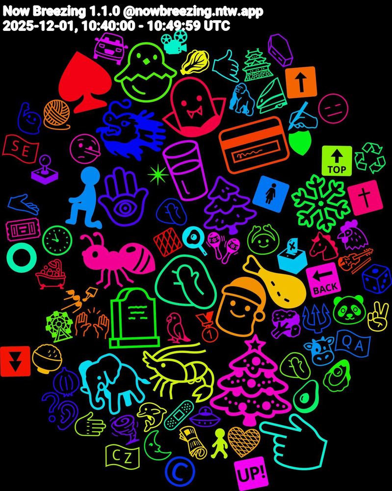 Emoji Cloud; its emojis (sorted by weighted frequency, descending):  🎄, 👈🏻, 🎅, 🪬, 🪦, 🧛‍♀️, 🧎, 🦐, 🥛, 🤦🏽‍♂️, 💳, 🐲, 🐣, 🐜, 🐘, 🍗, 🌲, ❄️, ♠️, 🫴, 🫱, 🪇, 🩹, 🧶, 🧅, 🦪, 🦜, 🦍, 🥬, 🥦, 🥑, 🥇, 🤦🏼‍♂️, 🤦🏼‍♀️, 🤥, 🤙, 🤎, 🛸, 🛡, 🛁, 🚺, 🚶‍♂️, 🚘, 🚄, 🙌🏼, 🙋‍♀️, 🙆, 😑, 🗳, 🗞️, 🕹️, 🕙, 🔶, 🔱, 🔝, 🔙, 📽, 💅, 👂🏻, 🐼, 🐴, 🐮, 🐬, 🐔, 🏯, 🎻, 🎲, 🎡, 🎟️, 🍳, 🍚, 🌪️, 🌜, 🇸🇪, 🇶🇦, 🇨🇿, 🆙, ⭕, ⬆️, ❔, ✴, ✝️, ✍, ✌🏻, ⚰️, ♻️, ⏬, ©️