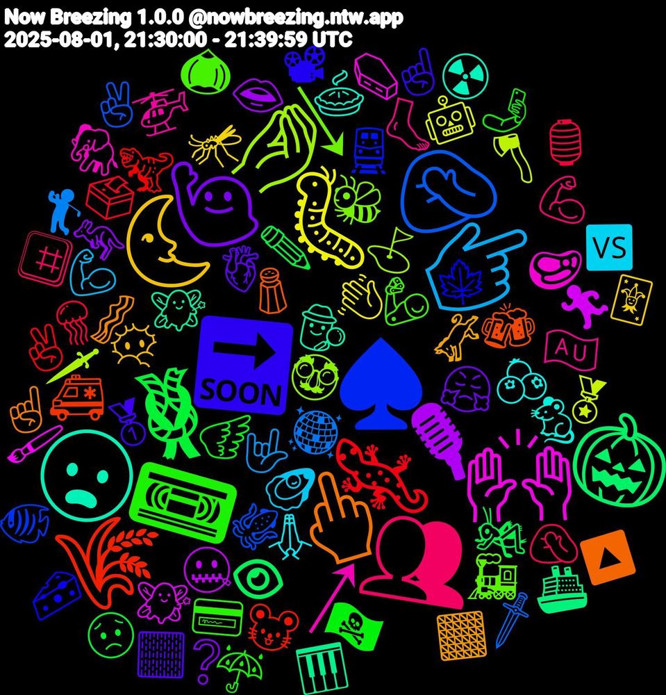 Emoji Cloud; its emojis (sorted by weighted frequency, descending):  🌜, 🙋🏻‍♂️, 🪢, 🦎, 🤦🏻, 🤌🏼, 🙌🏼, 😦, 🖕🏽, 🔜, 📼, 👥, 👉🏼, 🐛, 🎙, 🎃, 🌾, ♠️, ↘, ↗, 🫐, 🫏, 🫀, 🪽, 🪼, 🪩, 🪓, 🧚🏻‍♀️, 🧚‍♀️, 🧂, 🧀, 🦾, 🦶, 🦪, 🦟, 🦘, 🦗, 🦖, 🦑, 🥸, 🥩, 🥧, 🥓, 🥇, 🤳, 🤦🏾‍♀️, 🤟, 🤖, 🤐, 🚢, 🚑, 🚆, 🚂, 🚁, 🙏🏾, 😶‍🌫️, 😤, 😟, 🗳️, 🗡️, 🗡, 🖌️, 🕵️, 🔼, 📽, 💳, 💪🏿, 💪🏾, 👋🏼, 👄, 👁, 🐭, 🐠, 🐝, 🐘, 🐁, 🏾, 🏻, 🏴‍☠️, 🏮, 🏌️‍♂️, 🏅, 🏃‍♀️, 🎹, 🍻, 🍁, 🌰, 🇦🇺, 🆚, 🃏, ❔, ✏️, ✌🏽, ✌🏻, ⛳, ⚰️, ☢️, ☝🏽, ☝, ☔, #️⃣