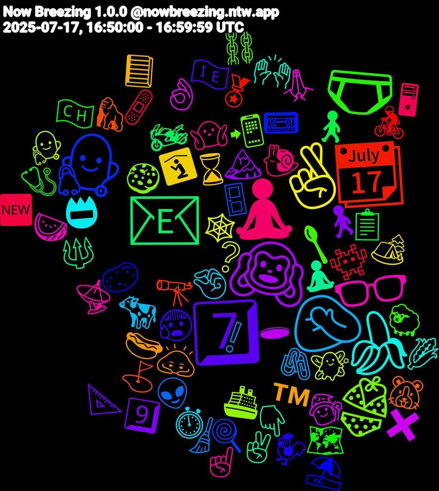 Emoji Cloud; its emojis (sorted by weighted frequency, descending):  🩲, 🧘‍♀️, 🤦🏼‍♂️, 🤞🏽, 🙉, 📧, 📆, 👩‍⚕️, 👙, 👓, 🍌, ™, 7️⃣, 🩺, 🩹, 🧹, 🧚, 🧙‍♂️, 🧘‍♂️, 🦍, 🥔, 🥄, 🤷🏻, 🤏🏻, 🛐, 🚶‍♂️, 🚶‍♀️, 🚴, 🚪, 🚢, 🙏🏿, 🙌🏾, 🙇🏻, 😰, 🗺️, 🖥, 🖇️, 🕸, 🕳, 🔱, 🔭, 📼, 📲, 📡, 📛, 📘, 📐, 📋, 👾, 👽, 👨‍⚕️, 👌🏽, 👇🏾, 🐹, 🐓, 🐑, 🐌, 🐄, 🏕️, 🏔️, 🏍️, 🏅, 🍭, 🍪, 🍉, 🌽, 🌭, 🇮🇪, 🇨🇭, 🆕, ❕, ❔, ✖️, ✌, ⛳, ⛱️, ⛓️, ☝🏾, ⏱️, ⌛, 9️⃣