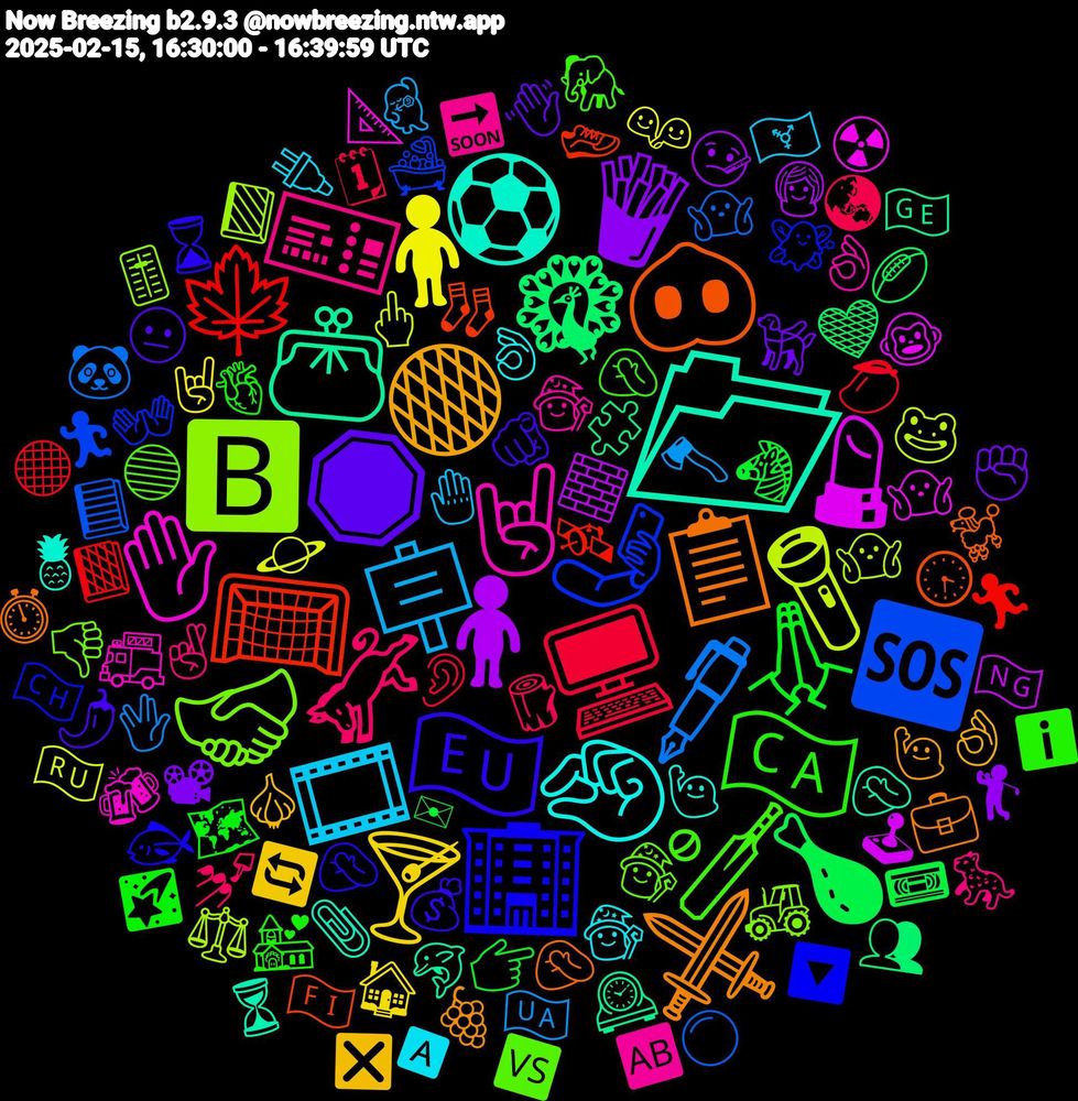 Emoji Cloud; its emojis (sorted by weighted frequency, descending):  📁, 📋, 🇪🇺, 🇨🇦, 🫏, 🪧, 🧍🏻‍♀️, 🧍, 🦚, 🥅, 🤳, 🤝🏼, 🤘🏾, 🤏🏼, 🟠, 🛑, 🙏🏿, 🖥️, 🖋️, 🔦, 💄, 👛, 🐽, 🏢, 🏏, 🎫, 🎞️, 🍸, 🍟, 🍗, 🍁, 🆘, 🅱️, ✋🏻, ⚽, ⚔️, 🫵🏽, 🫀, 🪵, 🪓, 🪐, 🧱, 🧩, 🧦, 🧚🏻‍♂️, 🧙‍♂️, 🧙‍♀️, 🧙, 🧄, 🦮, 🦓, 🥭, 🤷🏽‍♂️, 🤷🏼‍♀️, 🤷🏼, 🤦🏾, 🤦🏽‍♂️, 🤦🏼‍♂️, 🤦‍♂️, 🤞🏼, 🤚, 🤘🏽, 🤒, 🤎, 🛰️, 🛁, 🚜, 🚒, 🙋🏾‍♂️, 🙋🏽, 😐, 🗺️, 🗓, 🖖🏼, 🖕🏻, 🕹, 🕰️, 🕞, 🔽, 🔵, 🔜, 🔌, 🔄, 📽, 📼, 📙, 📘, 📗, 📐, 📎, 💼, 💰, 💒, 💅🏻, 💃🏻, 👬, 👩‍🦳, 👥, 👟, 👐, 👎🏼, 👌🏽, 👌🏼, 👌🏻, 👋🏾, 👉🏽, 👂, 🐼, 🐸, 🐵, 🐬, 🐩, 🐟, 🐘, 🐆, 🏳️‍⚧️, 🏠, 🏌️‍♂️, 🏉, 🏃‍♂️, 🏃‍♀️, 🎚️, 🍻, 🍍, 🍇, 🌶️, 🌠, 🌏, 🇺🇦, 🇷🇺, 🇳🇬, 🇬🇪, 🇫🇮, 🇨🇭, 🆚, 🆎, 🅰, ❎, ✊🏼, ✉, ⚫, ⚪, ⚖️, ☢️, ⏳, ⏱️, ⌛, ℹ️