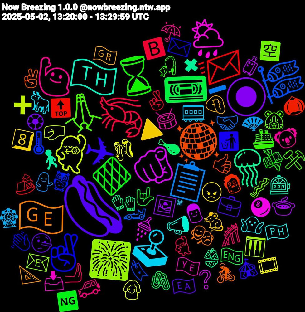 Emoji Cloud; its emojis (sorted by weighted frequency, descending):  🌭, 🔶, 🦐, 📋, 💃🏽, 🫵🏾, 🪼, 🪩, 🤞🏾, 🙏🏿, 🙋🏼‍♀️, 🕹️, 🔺, 🔘, 📼, 📨, 🎏, 🎆, 🌦️, 🇹🇭, 🇬🇪, ✈, ⌛, 🫸, 🪭, 🩰, 🧳, 🧤, 🧟, 🦉, 🥓, 🥁, 🤷🏼, 🤦🏾, 🤥, 🤟🏻, 🤞🏽, 🤝🏾, 🤛, 🚿, 🚶, 🚴, 🚮, 🚢, 🚙, 🚃, 😠, 🖼️, 🖇️, 🔝, 🔖, 📧, 📥, 📣, 📐, 💼, 💸, 💃🏻, 💁🏻‍♀️, 👵, 👨, 👙, 👍🏾, 👋🏾, 🐹, 🐨, 🐂, 🐁, 🏵, 🏴󠁧󠁢󠁥󠁮󠁧󠁿, 🏕️, 🏎️, 🎹, 🎱, 🎰, 🎭, 🎪, 🎣, 🎢, 🎡, 🎞️, 🍲, 🍗, 🌰, 🌡, 🈳, 🇾🇪, 🇵🇭, 🇬🇷, 🇪🇦, 🆖, 🅱️, ➖, ➕, ❔, ✖, ✌🏼, ✉️, ⚒️, ☔, ▪️, 8️⃣